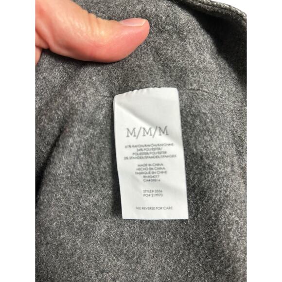 Cabi Rebel Moto Jacket Sz M Heathered Gray Side Zipper Versatile Minimalist - Picture 5 of 11